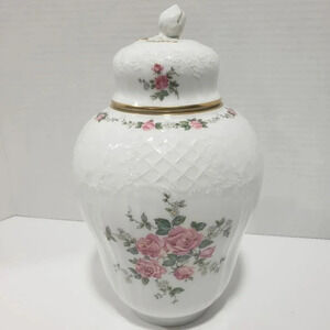 Vintage Kaiser West Germany Urn With Pink  Roses Dorothea.